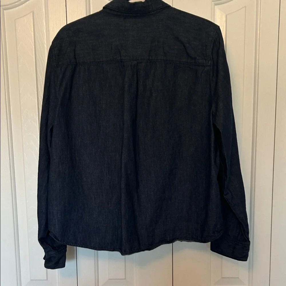 J. Crew Women’s Modern Chambray Button Up Shirt - Picture 3 of 4